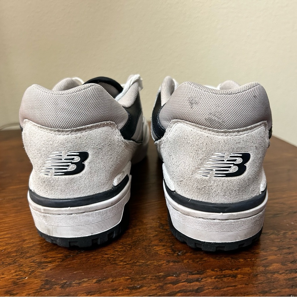New Balance 550 White and Black Sneakers - Picture 2 of 5